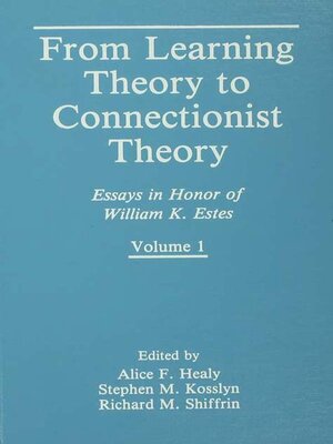 cover image of From Learning Theory to Connectionist Theory